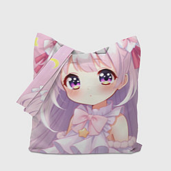 Сумка-шопер Милые аниме, цвет: 3D-принт