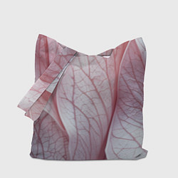 Сумка-шопер Розовые листья, цвет: 3D-принт