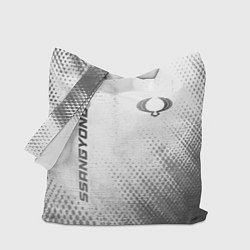 Сумка-шопер SsangYong - white gradient вертикально, цвет: 3D-принт