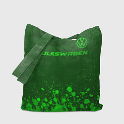 Сумка-шопер Volkswagen - green gradient посередине, цвет: 3D-принт
