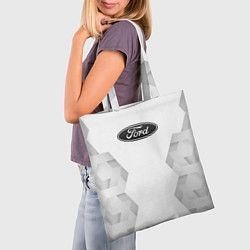 Сумка-шопер Ford white poly, цвет: 3D-принт — фото 2