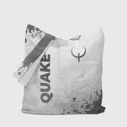 Сумка-шопер Quake - white gradient вертикально, цвет: 3D-принт
