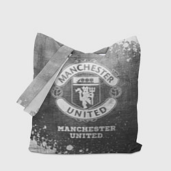 Сумка-шопер Manchester United - grey gradient, цвет: 3D-принт