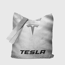 Сумка-шопер Tesla - white gradient по-центру, цвет: 3D-принт
