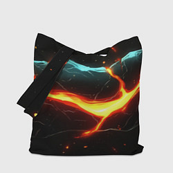 Сумка-шоппер Лава в черной текстуре