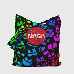 Сумка-шопер Marshmello x NASA gradient, цвет: 3D-принт
