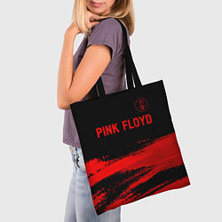 Сумка-шопер Pink Floyd - red gradient посередине, цвет: 3D-принт — фото 2