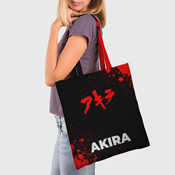 Сумка-шопер Akira - red gradient по-центру, цвет: 3D-принт — фото 2