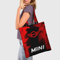 Сумка-шопер Mini - red gradient по-центру, цвет: 3D-принт — фото 2