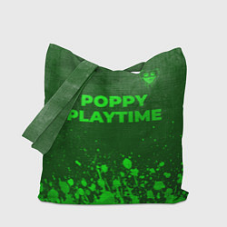 Сумка-шопер Poppy Playtime - green gradient посередине, цвет: 3D-принт