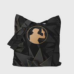 Сумка-шопер Cowboy Bebop golden poly, цвет: 3D-принт