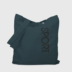 Сумка-шопер Sport серо-синий текстурный, цвет: 3D-принт