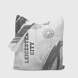 Сумка-шопер Leicester City - white gradient вертикально, цвет: 3D-принт