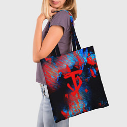 Сумка-шопер Doom космическая абстракция, цвет: 3D-принт — фото 2