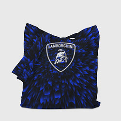 Сумка-шопер Lamborghini blue energy, цвет: 3D-принт