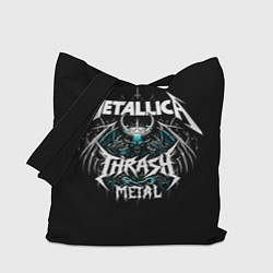 Сумка-шопер Metallica group - thrash metal style, цвет: 3D-принт