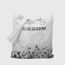 Сумка-шопер Nissan - white gradient посередине, цвет: 3D-принт