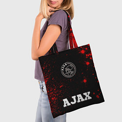 Сумка-шопер Ajax - red gradient по-центру, цвет: 3D-принт — фото 2