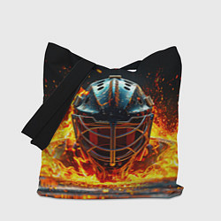 Сумка-шопер Голкипер в огне, цвет: 3D-принт