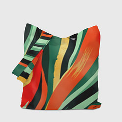 Сумка-шопер Тропическая жаркая абстракция, цвет: 3D-принт