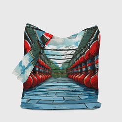 Сумка-шопер Зал Муай Тай, цвет: 3D-принт