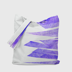 Сумка-шопер Color white purple, цвет: 3D-принт
