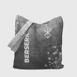 Сумка-шопер Berserk - grey gradient вертикально, цвет: 3D-принт