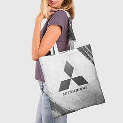 Сумка-шопер Mitsubishi - white gradient, цвет: 3D-принт — фото 2