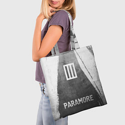 Сумка-шопер Paramore - grey gradient по-центру, цвет: 3D-принт — фото 2