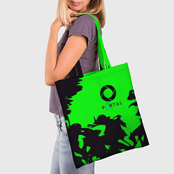 Сумка-шопер Portal черный дым, цвет: 3D-принт — фото 2