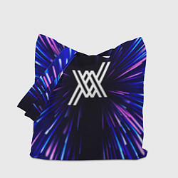 Сумка-шопер Darling in the FranXX neon energy, цвет: 3D-принт