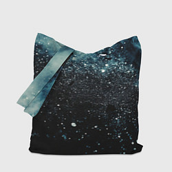 Сумка-шоппер Черно-синий текстурный фон