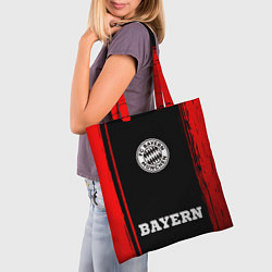 Сумка-шопер Bayern - red gradient по-центру, цвет: 3D-принт — фото 2