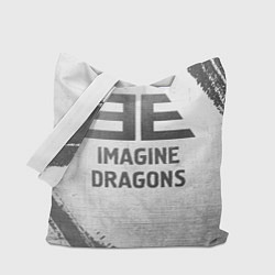 Сумка-шопер Imagine Dragons - white gradient, цвет: 3D-принт