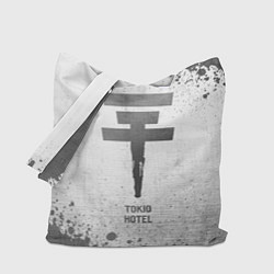 Сумка-шопер Tokio Hotel - white gradient, цвет: 3D-принт