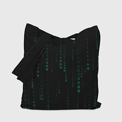 Сумка-шопер Color black turquoise, цвет: 3D-принт