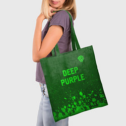 Сумка-шопер Deep Purple - green gradient посередине, цвет: 3D-принт — фото 2