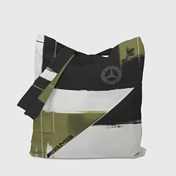 Сумка-шопер Merсedes Benz логотип, цвет: 3D-принт