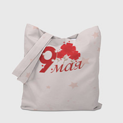 Сумка-шоппер 9 мая гвоздики
