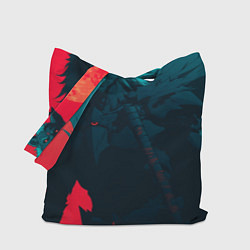 Сумка-шопер Человек-волк, цвет: 3D-принт
