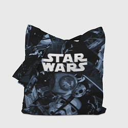 Сумка-шопер Star wars персонажи из звездных войн, цвет: 3D-принт