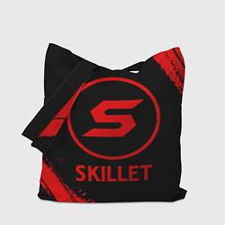 Сумка-шопер Skillet - red gradient, цвет: 3D-принт