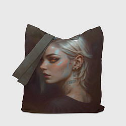 Сумка-шопер Девушка Error, цвет: 3D-принт