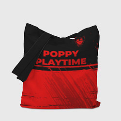 Сумка-шоппер Poppy Playtime - red gradient посередине