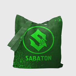 Сумка-шопер Sabaton - green gradient, цвет: 3D-принт