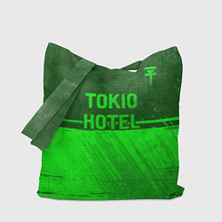 Сумка-шопер Tokio Hotel - green gradient посередине, цвет: 3D-принт