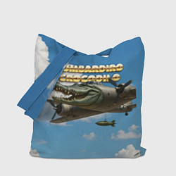 Сумка-шоппер Bombardino Crocodillo мем
