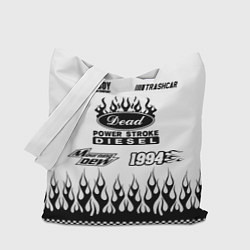 Сумка-шопер Dead white - Bones, цвет: 3D-принт