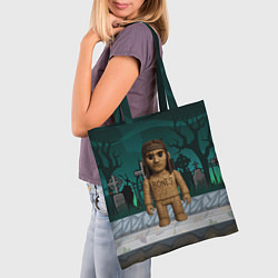 Сумка-шопер Bones в стиле куклы Вуды, цвет: 3D-принт — фото 2