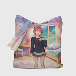 Сумка-шопер Дандадан Сиратори Айра смущается, цвет: 3D-принт